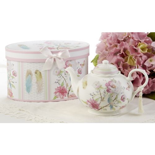 Dragonfly Delton 9.5 x 5.6" Porcelain Teapot in Gift Box 